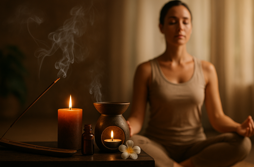 Meditación sanación con aromaterapia